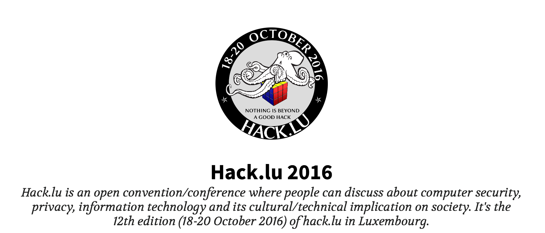 Hack.lu 2016